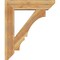 Ekena Millwork Balboa Slat Rough Sawn Bracket w/ Offset Brace, Western Red Cedar, 8"W x 32"D x 38"H BKT0806X32X38BOA06RWR - alternate 4
